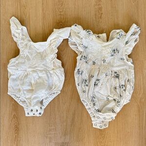 3m - Precious little linen rompers